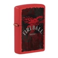thumbnail image 1 of Zippo Fireball Dragon Logo Red Matte Pocket Lighter, 1 of 6