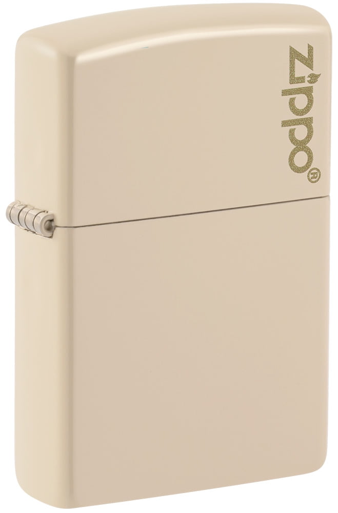 Zippo Flat Sand Zippo Logo Pocket Lighter