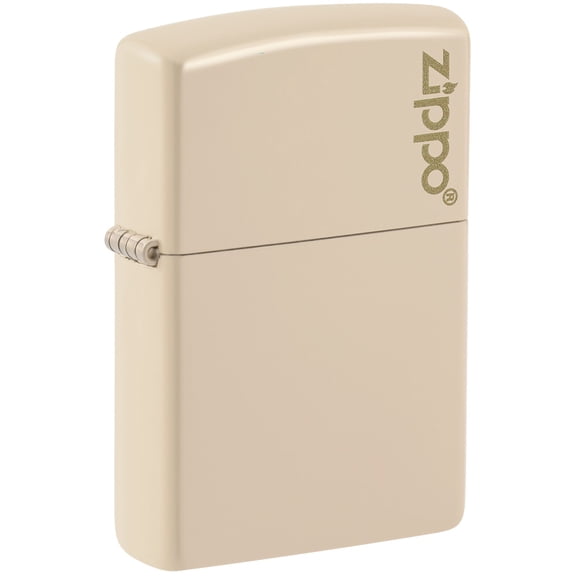 Zippo Flat Sand Zippo Logo Pocket Lighter