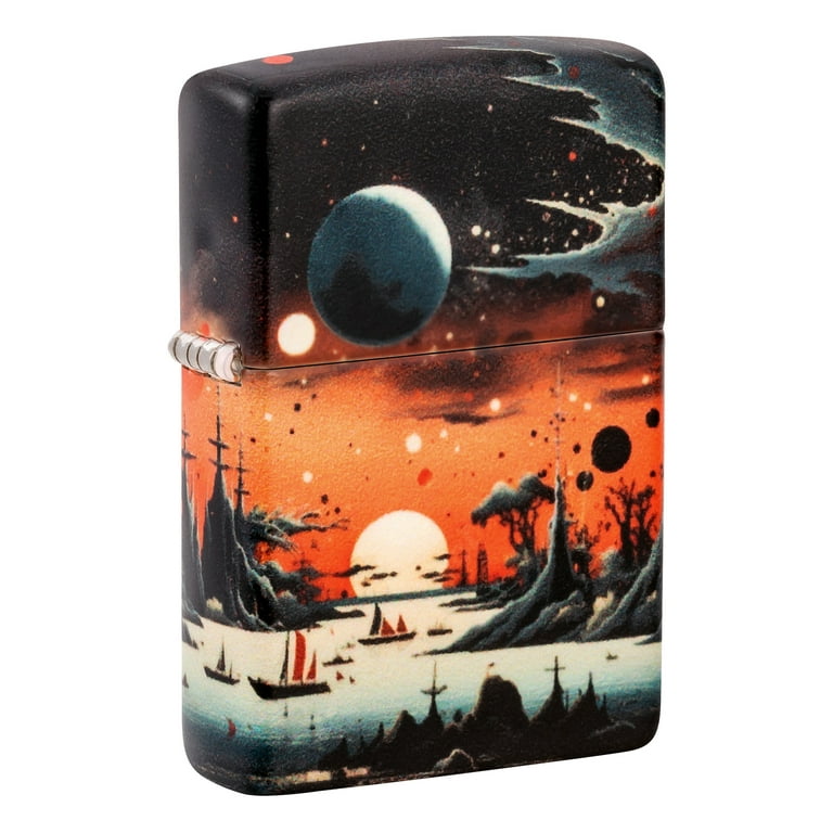 Zippo Galactic Landscape Design 540 Matte Pocket Lighter - Walmart.com