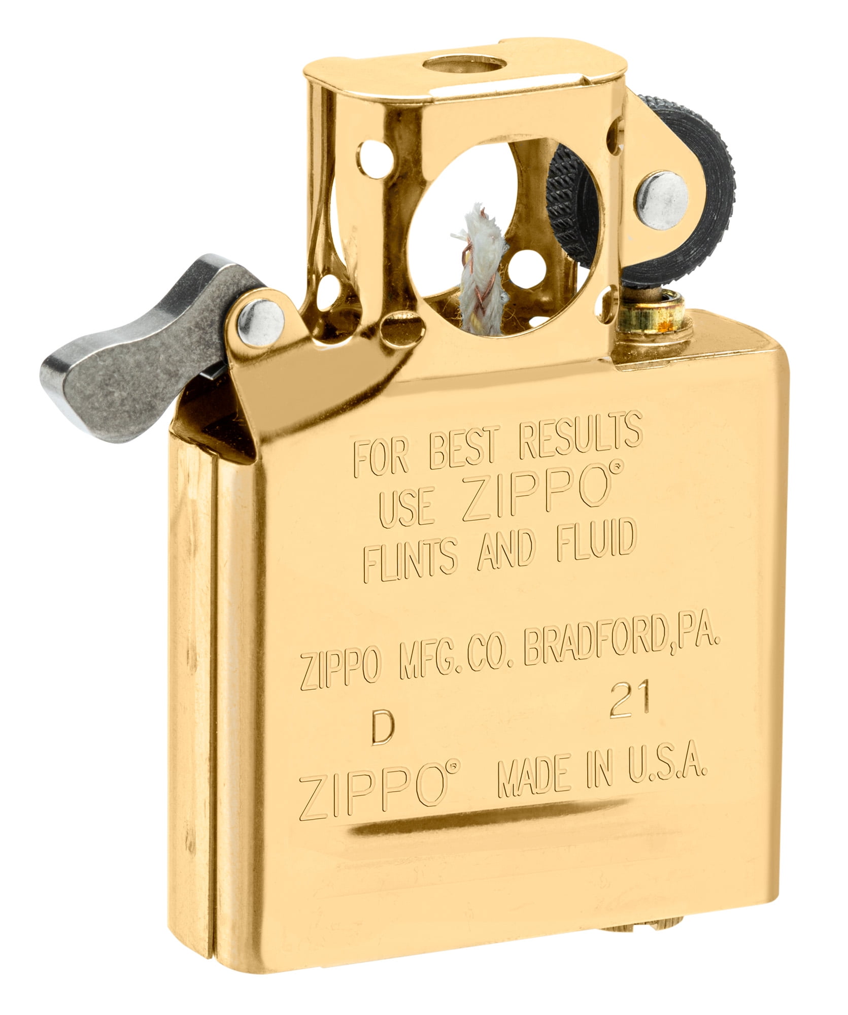 ポップページ Zippo Chrome Pipe Lighter Insert with Flame Fluid Fuel