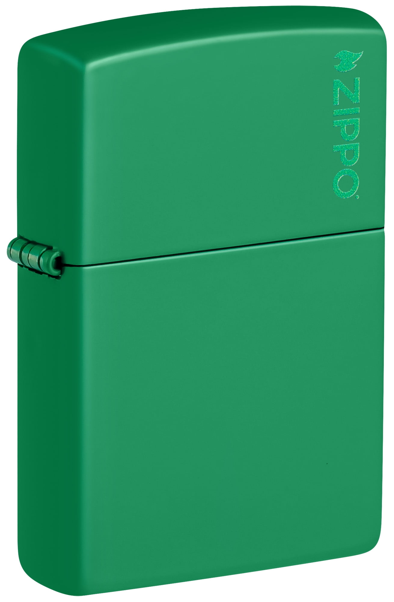 Zippo Grass Green Matte Zippo Logo Classic Pocket Lighter