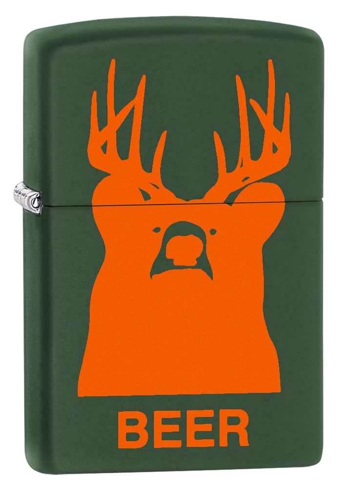 Zippo Green Beer Bear Windproof Pocket Lighter