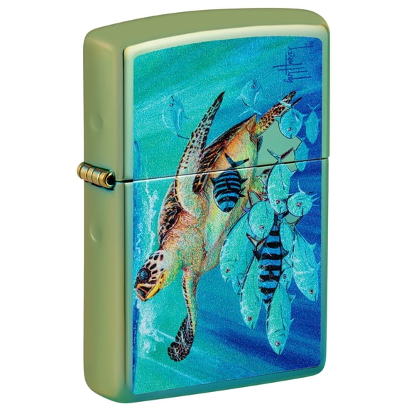 Zippo Guy Harvey High Polish Teal Pocket Lighter