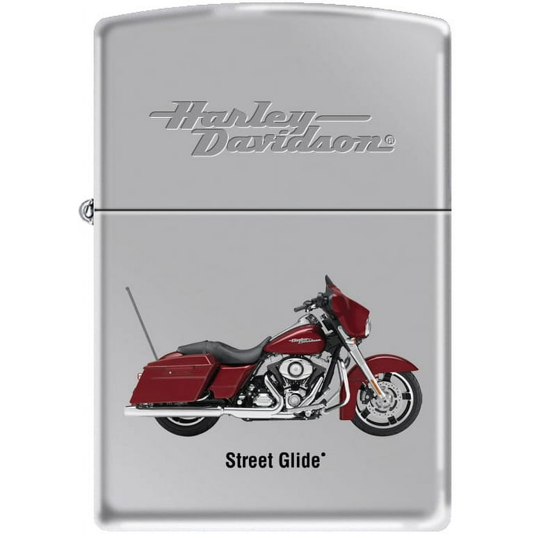 Zippo Harley Davidson HD Street Glide Motorcycle High Polish Chrome Lighter  RARE