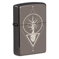 thumbnail image 1 of Zippo Heart Of Tree Design Black Ice Pocket Lighter, 1 of 7