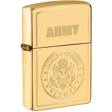 Zippo High Polish Brass US Army windproof lighter