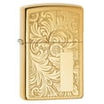 thumbnail image 1 of Zippo High Polish Brass Venetian Pocket Lighter, 1 of 8
