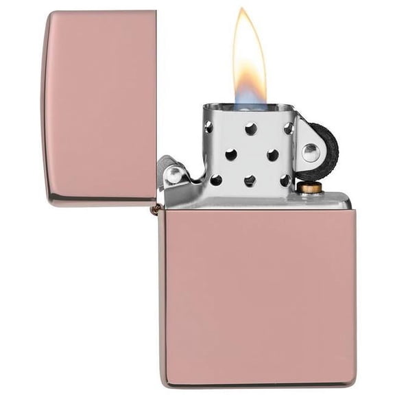 Zippo High Polish Rose Gold Pocket Lighter
