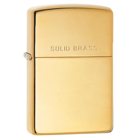 Zippo High Polish Solid Brass Pocket Lighter