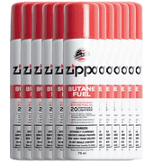 Zippo High-Quality Butane Fuel 75ml - Reliable Lighter Fluid, Long-Lasting Performance, Odorless Formula Pack of 12