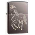 thumbnail image 1 of Zippo Horse Black Ice Pocket Lighter, 1 of 5