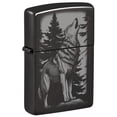 thumbnail image 1 of Zippo Pocket Lighter Howling Wolf Design High Polish Black (Black Howling Wolf), 1 of 1