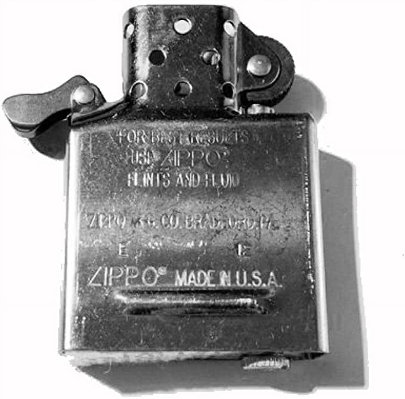 Zippo Inside Guts Silver Chrome (No Outside Case) Only Inside Insert