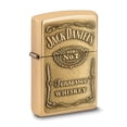 thumbnail image 1 of Zippo Jack Daniels Label Emblem High Polish Brass Lighter, 1 of 4