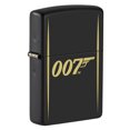 thumbnail image 1 of Zippo James Bond 007 Laser Engraved Logo Black Matte Pocket Lighter, 1 of 6