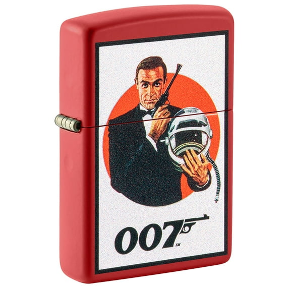 Zippo James Bond 007 Vintage Design Red Matte Pocket Lighter