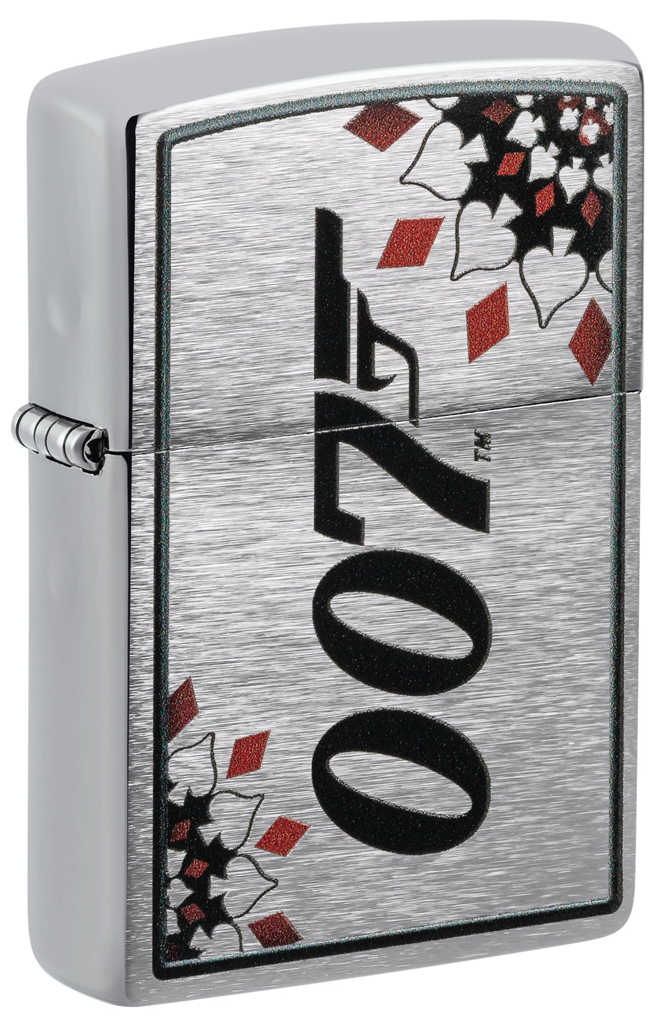 Zippo James Bond Brushed Chrome Pocket Lighter