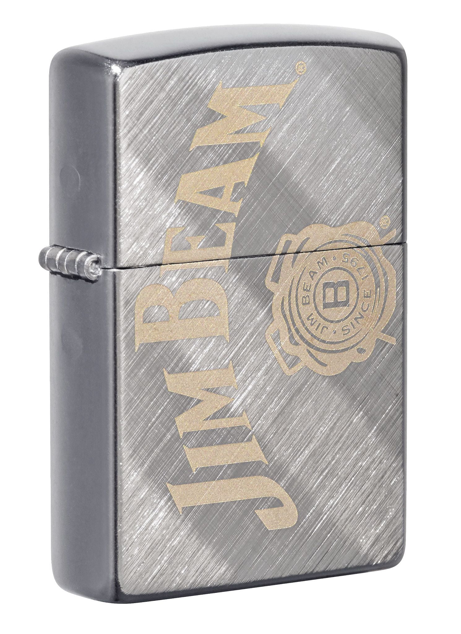 Zippo Jim Beam Diagonal Weave Pocket Lighter