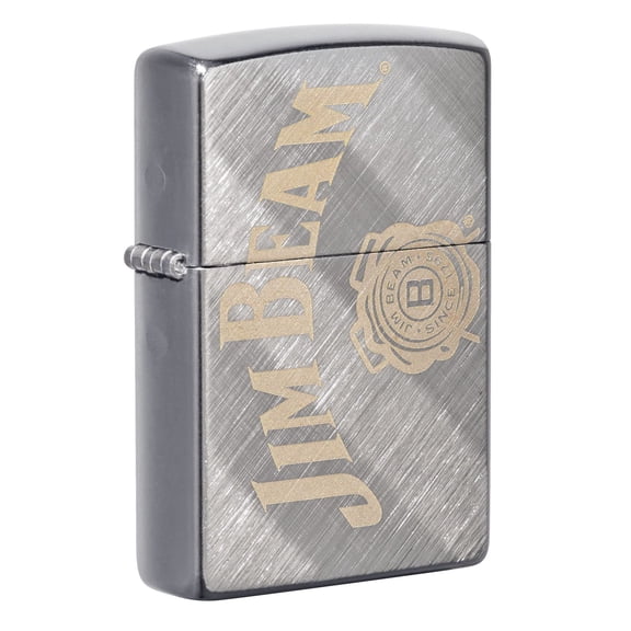 Zippo Jim Beam Diagonal Weave Pocket Lighter