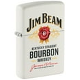 thumbnail image 1 of Zippo Jim Beam Label Logo White Matte Pocket Lighter, 1 of 6