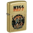 thumbnail image 1 of Zippo KISS 50 Years Design Street Brass Pocket Lighter, 1 of 6