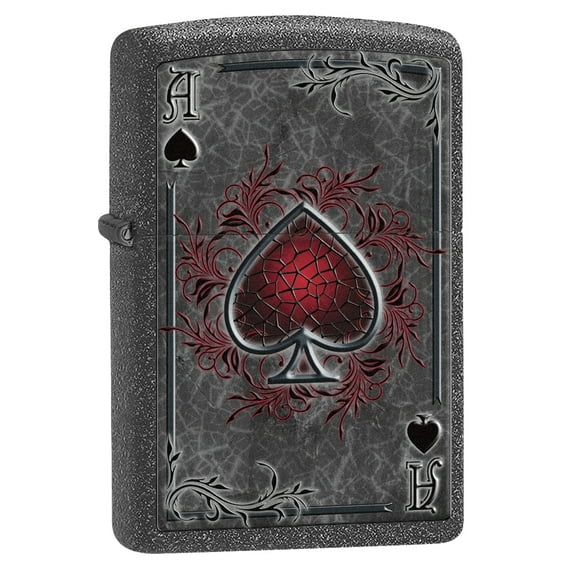 Zippo Lighter: Ace of Spades - Iron Stone