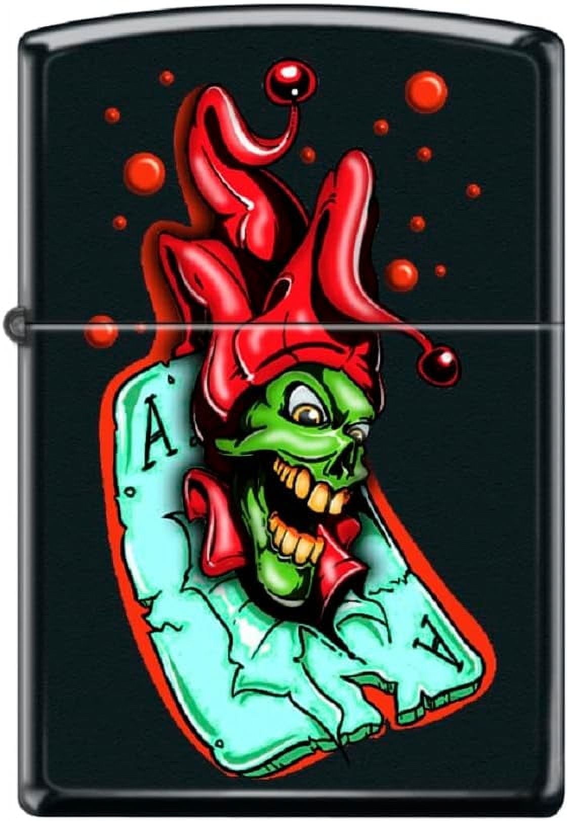 Zippo Lighter- Ace of Spades King Queen Card Game s Lighter Joker Ace #Z6016