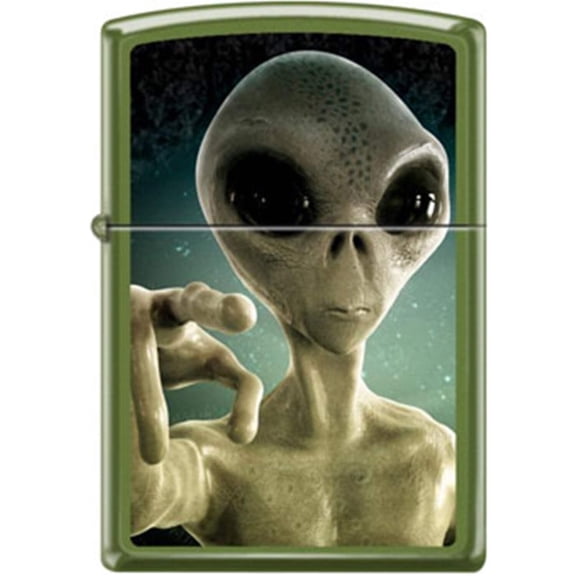 Zippo Lighter - Alien Green Moss