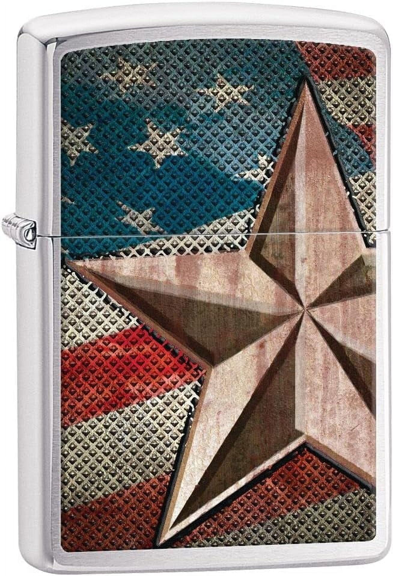 Zippo Lighter - American USA Flag Patriot Bald Eagles Retro Star USA Z5015