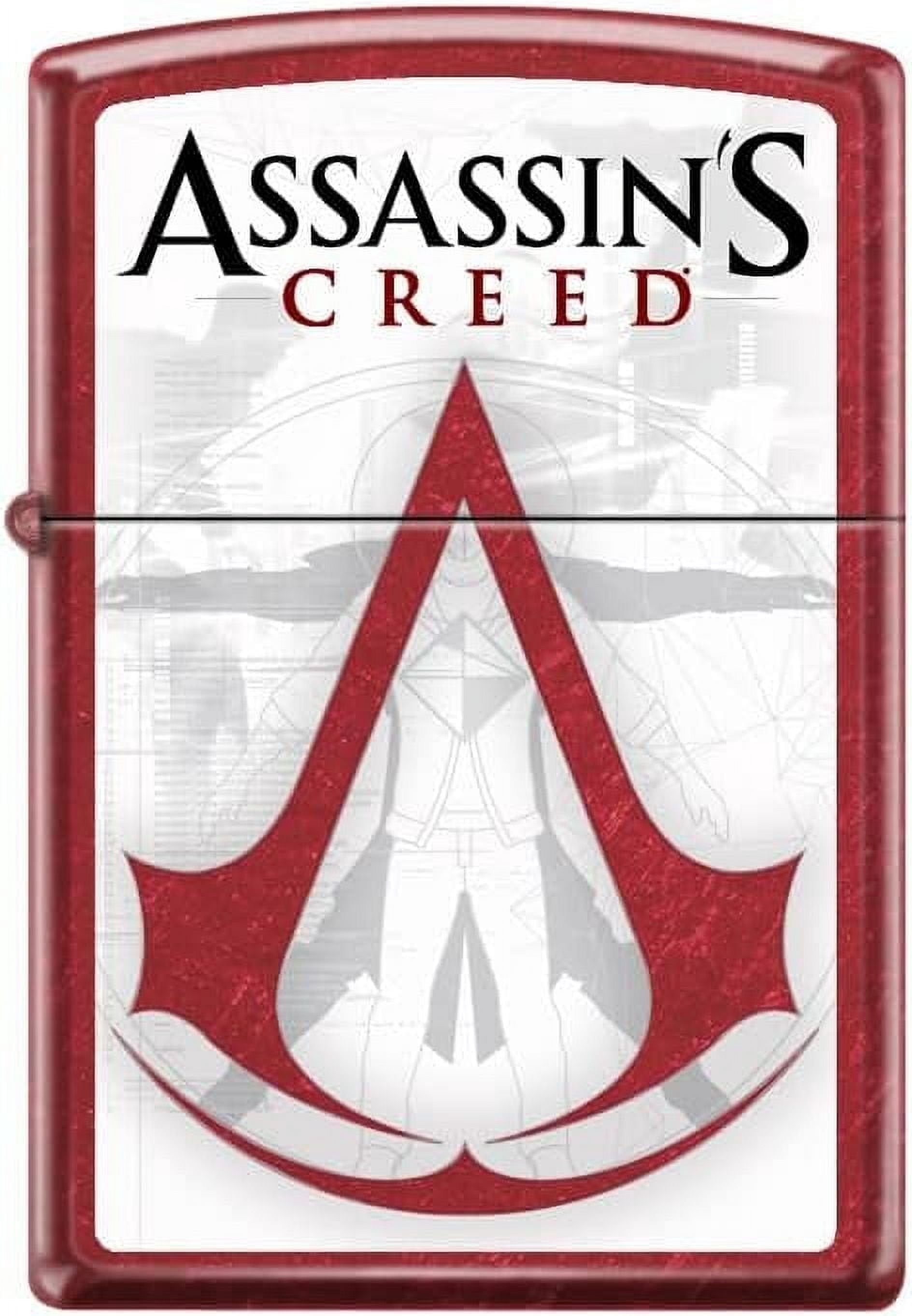 Zippo Lighter- Assassins Creed Red Candy Apple Red Windproof Lighter #Z5183