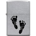 thumbnail image 1 of Zippo Lighter-Baby Feet Street Chrome Windproof Lighter #Z5366, 1 of 6