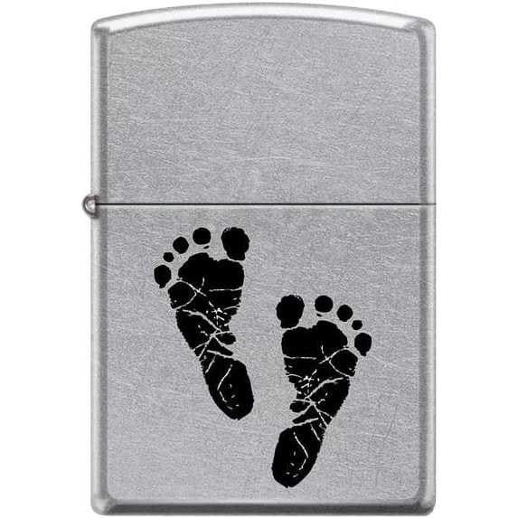 Zippo Lighter-Baby Feet Street Chrome Windproof Lighter #Z5366