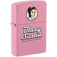 thumbnail image 1 of Zippo Lighter: Blazy Susan Logo - Pink Matte 46770, 1 of 1
