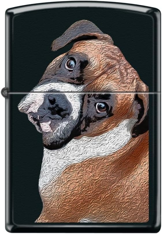 Zippo LighterBoxer Black Matte Windproof Lighter Z5253