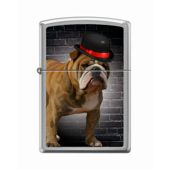 Zippo Lighter-Bulldog Brushed Chrome Windproof Lighter #Z5424