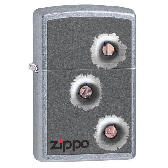 Zippo Lighter: Bullet Holes - Street Chrome 81599