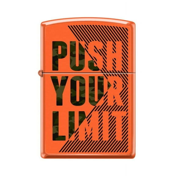 Zippo Lighter-Camo Push Your Limit Orange Matte Windproof Lighter #Z5497