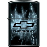 Zippo Lighter- Chevy Chevrolet Lightning Bolts Black Matte Lighter #Z477