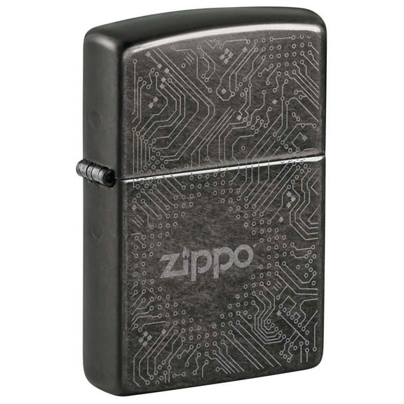 Zippo Lighter: Circuit Board Design - Gray Dusk 81320