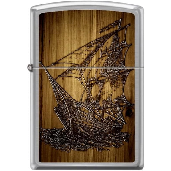 Zippo Lighter- Compass Nautical Windproof Lighter (Nautical Ship #Z6026)