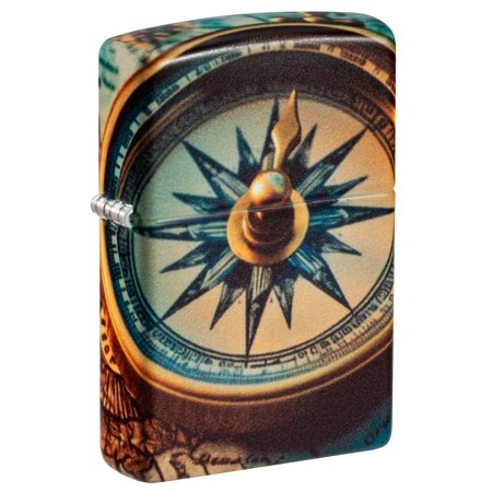 Zippo Lighter: Compass and Map - 540 Color 81582