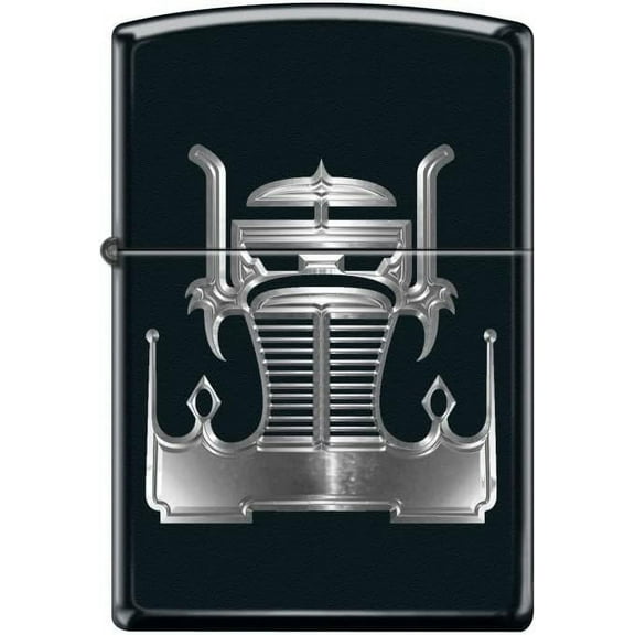 Zippo Lighter-Crown Truck Grill Black Matte Windproof Lighter #Z5469