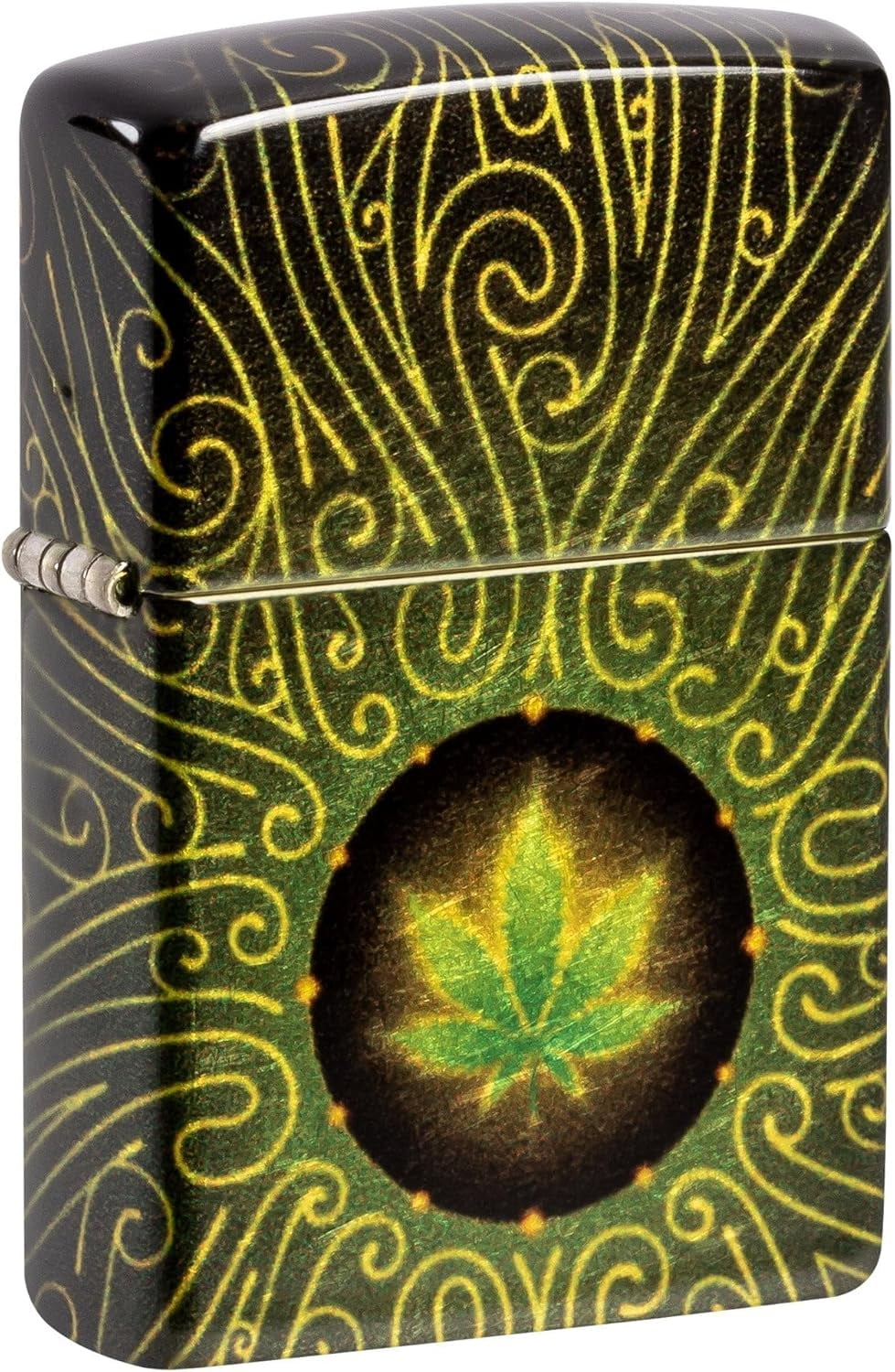 Zippo Lighter- Custom Message Engraved on Leaf Maze - 540 Fusion 46276