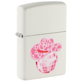 Zippo Lighter - Customized Engraved Message Windproof Cowboy Disco Design 46468