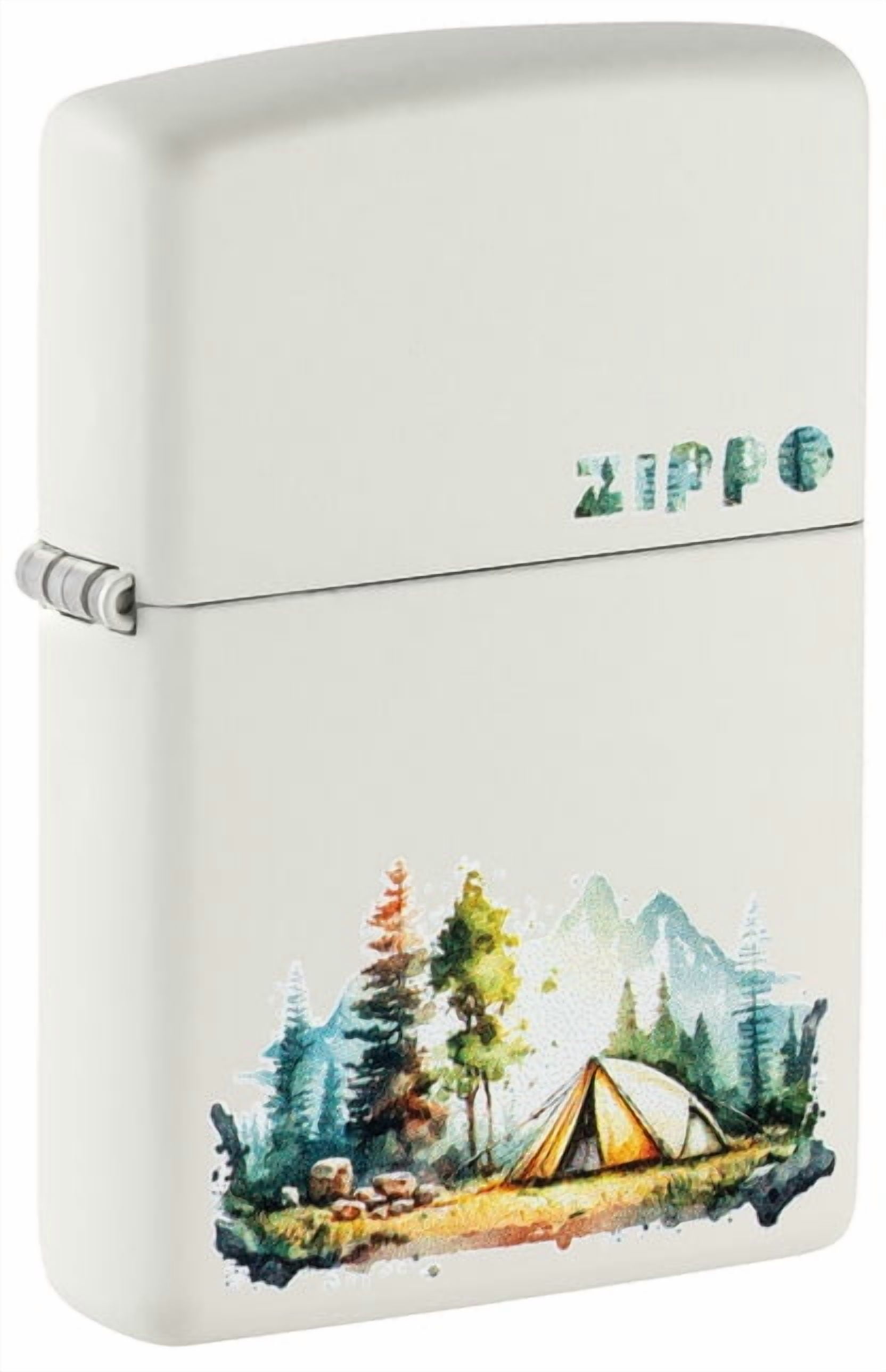 Zippo Lighter - Customized Engraved Message on Windproof Camping Design 46474