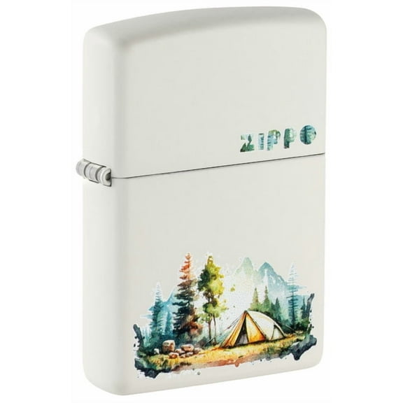 Zippo Lighter - Customized Engraved Message on Windproof Camping Design 46474
