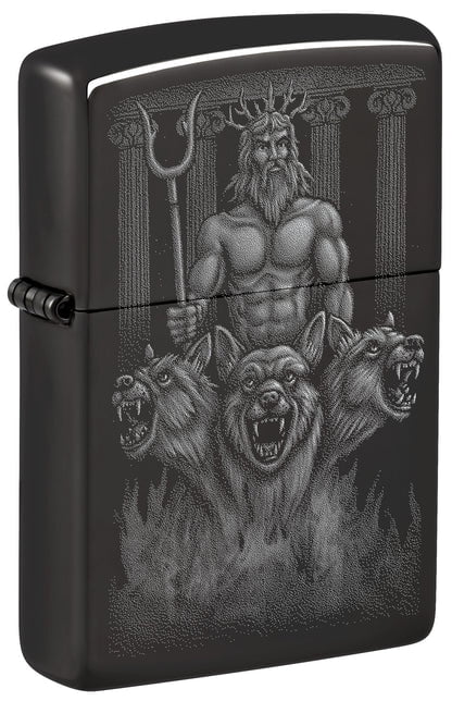 Zippo Lighter - Customized Engraved Message on Windproof Guardian Design 46264