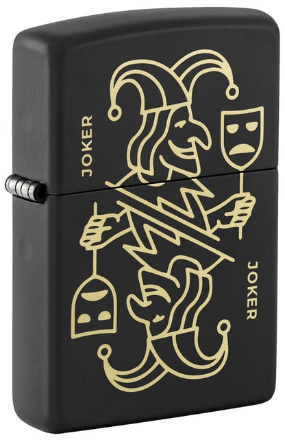 Zippo Lighter - Customized Engraved Message on Windproof Joker Card Design 46290