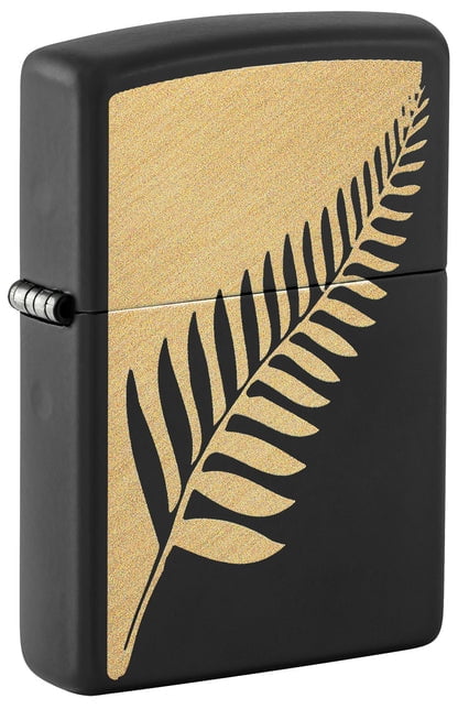 Zippo Lighter - Customized Engraved Message on Windproof Palm Leaf Design 46473